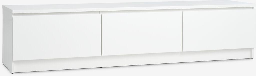 Linnea TV komoda, Sa 2 fioke i 1 vratima, Bela