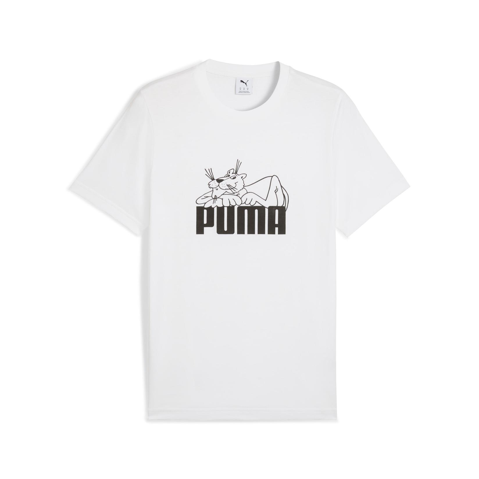 Puma Muška majica Graphic Super Puma Tee, 632087-02, Bela