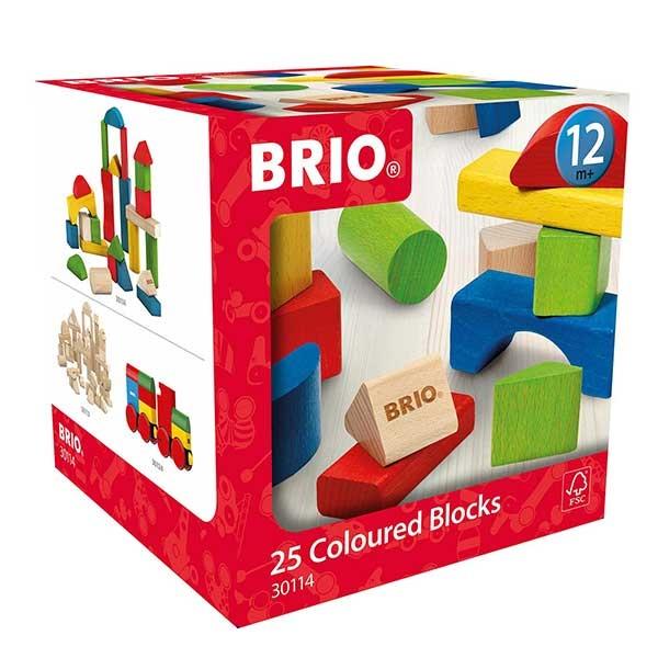 Brio Set kocki, 25 komada, Šareni