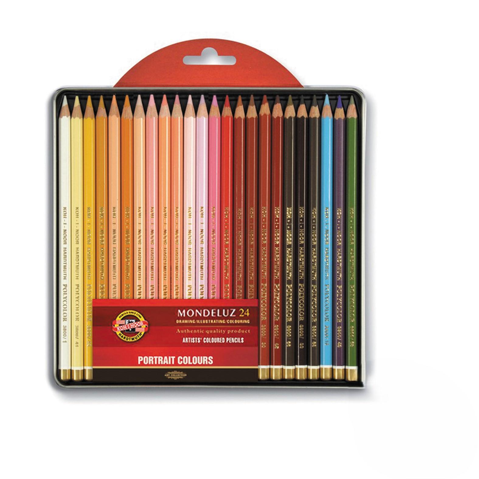 Koh-I-Noor Set drvenih bojica Mondeluz Portrait 3724, 24 komada
