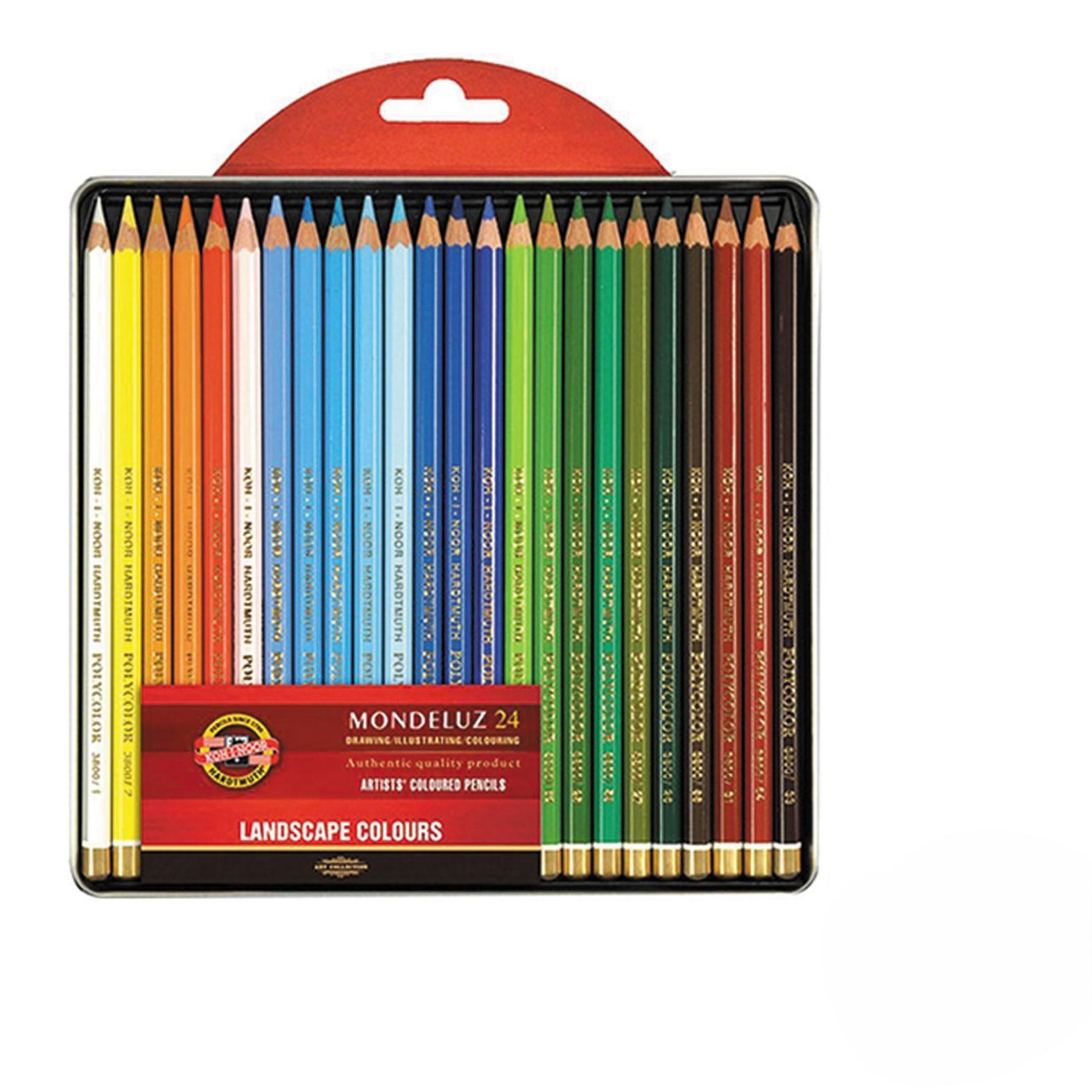 Koh-I-Noor Set drvenih bojica Mondeluz Landscape 3724, 24 komada