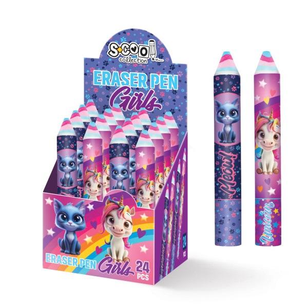 S-Cool Gumice za brisanje Jumbo girls SC2722, 24 komada