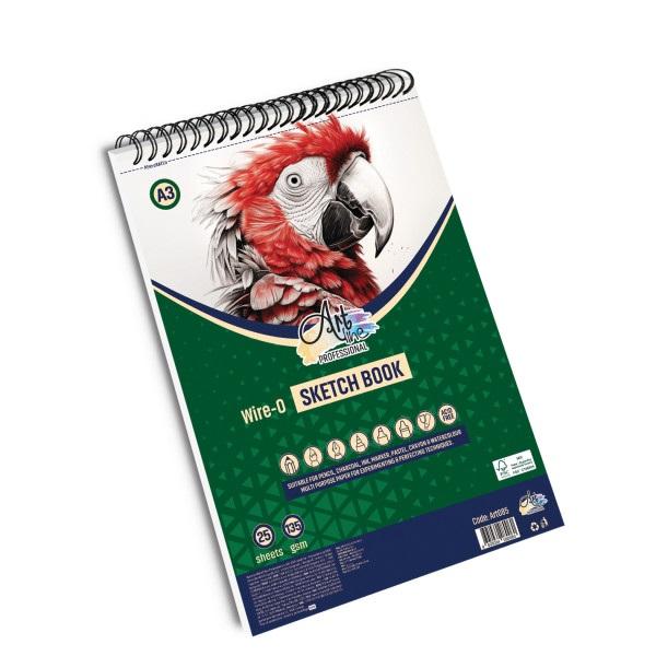 Artline Blok za skiciranje, Spiralni, A3, 25l, 135g