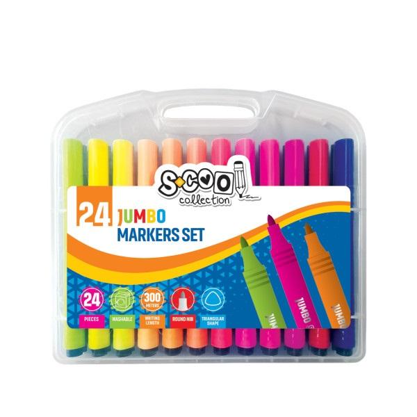S-Cool Jumbo marker set SC2754, 24 komada