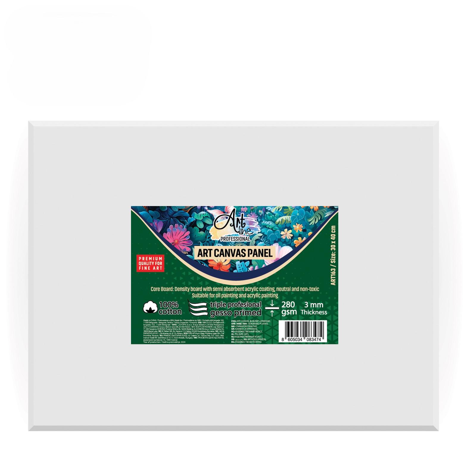 Artline Slikarski panel ART 163, 30x40cm, 280gsm, Belo