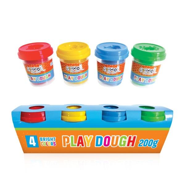 S-Cool Masa za modelovanje Play dough SC2831, 4x50g