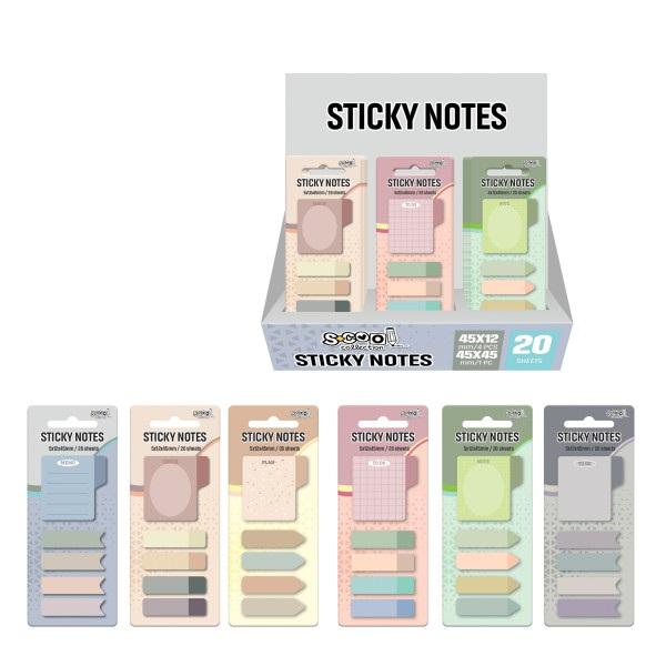 S-Cool Samolepljivi blok SC2833, 5x12x45mm, 24 komada