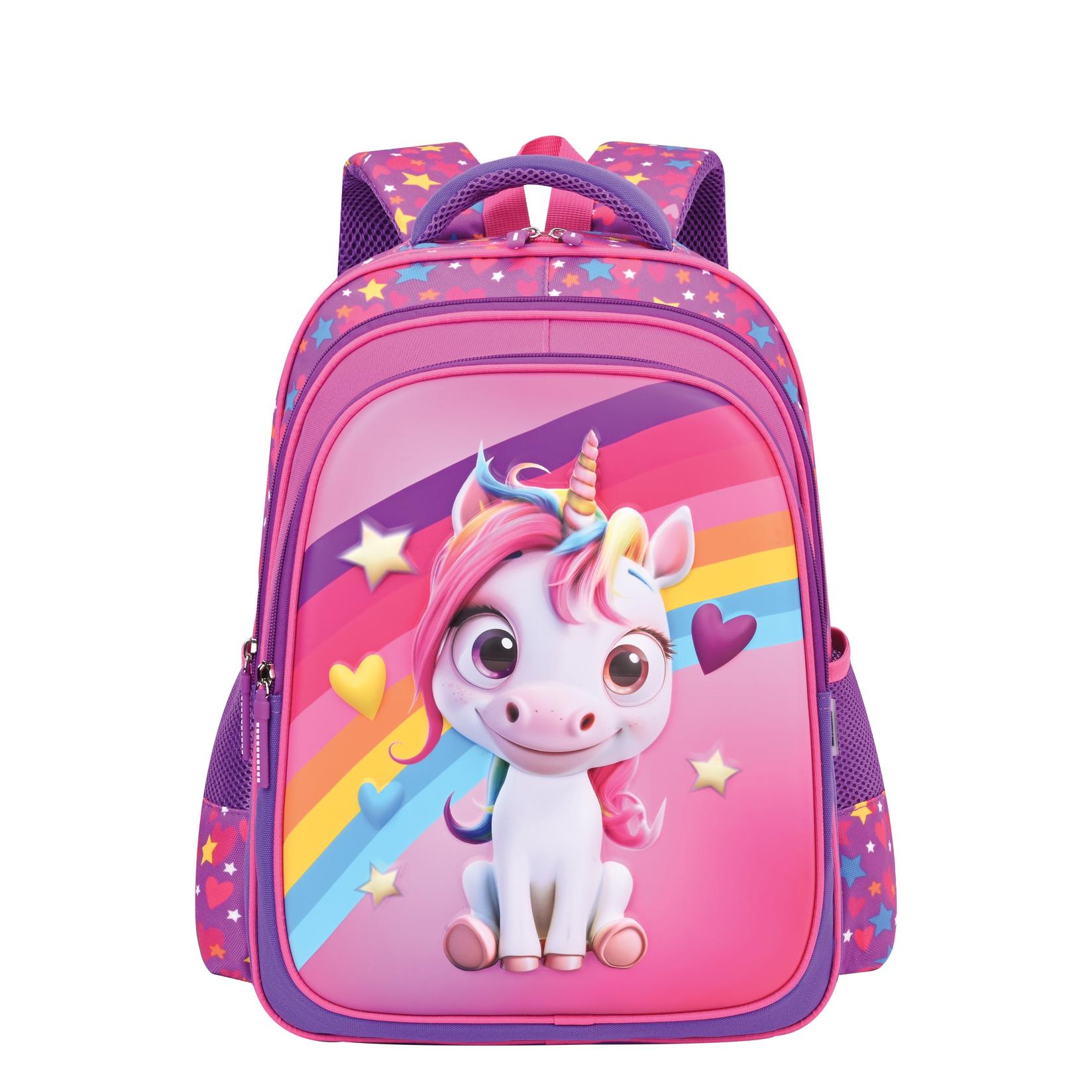 S-Cool Ranac sa ojačanim leđima 3D Eva Unicorn SC2990, 42x30x22cm, Roze-ljubičasti