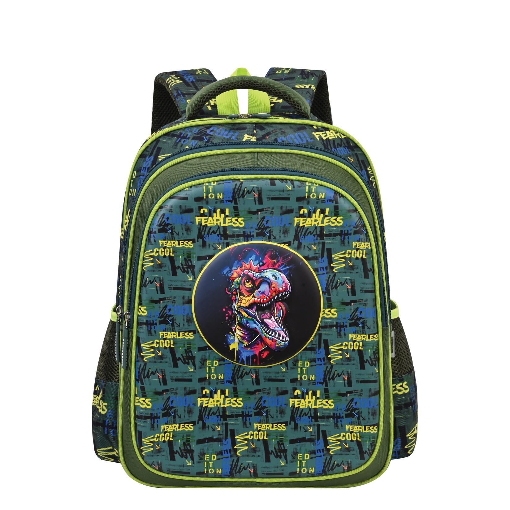 S-Cool Ranac sa ojačanim leđima 3D Eva Dino SC2996, 42x30x22cm, Zeleno-plavi