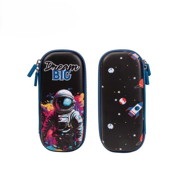 S-Cool Prazna pernica za dečake SC3027, 22x11x5cm, Crno-plava