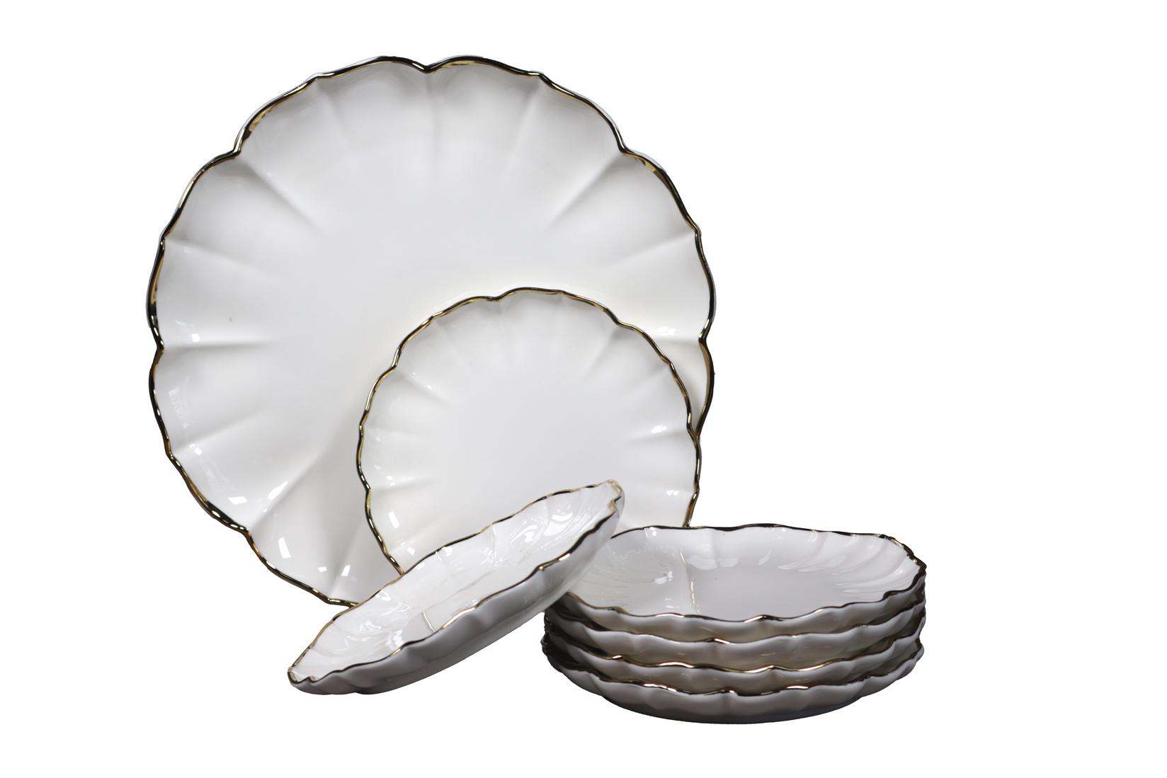 Sigma Porcelanski set za kolače WD9474, 7 komada, Beli
