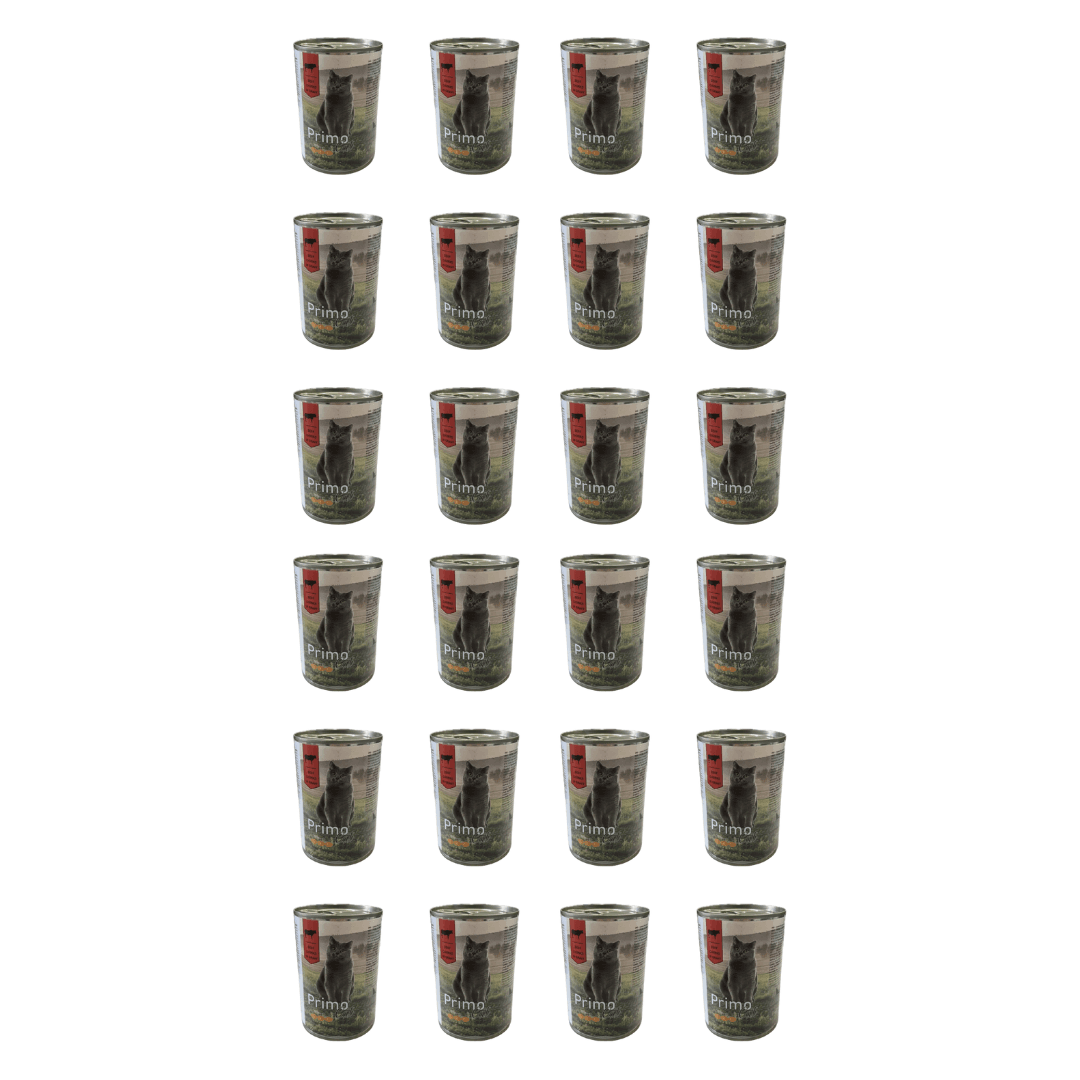 PRIMO Vlažna hrana za mačke, Govedina, 415g, 24 komada