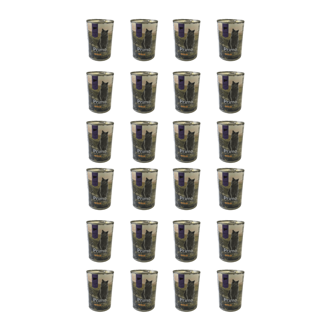 PRIMO Vlažna hrana za mačke, Jetra, 415g, 24 komada