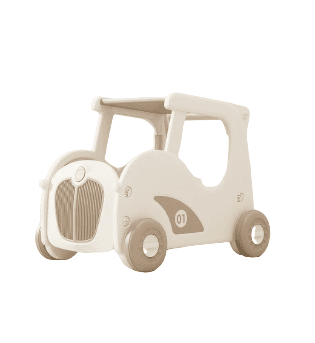 Dečija guralica Automobil 3u1, Krem