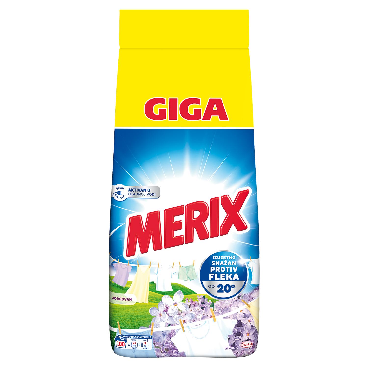 Merix Prašak za pranje veša, Jorgovan, 7.5kg