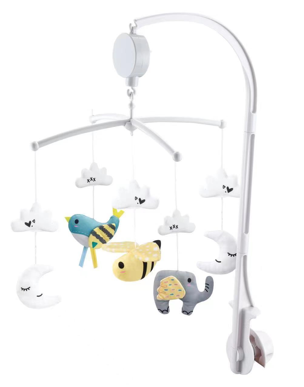 BBO Muzička vrteška za krevetac Friends, Bela