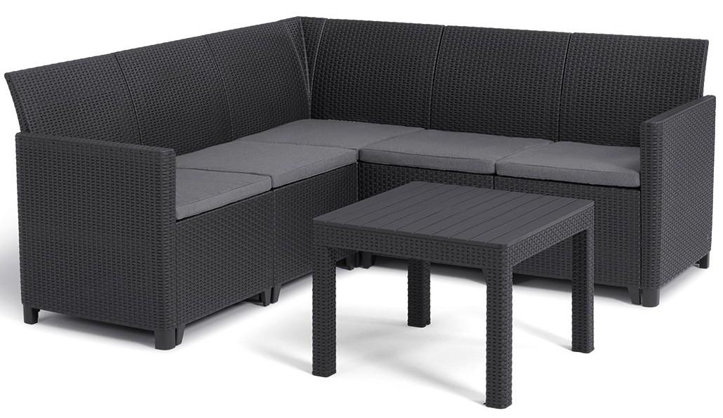 Keter Baštenska garnitura ugaona Marie 5 Seater, Antracit