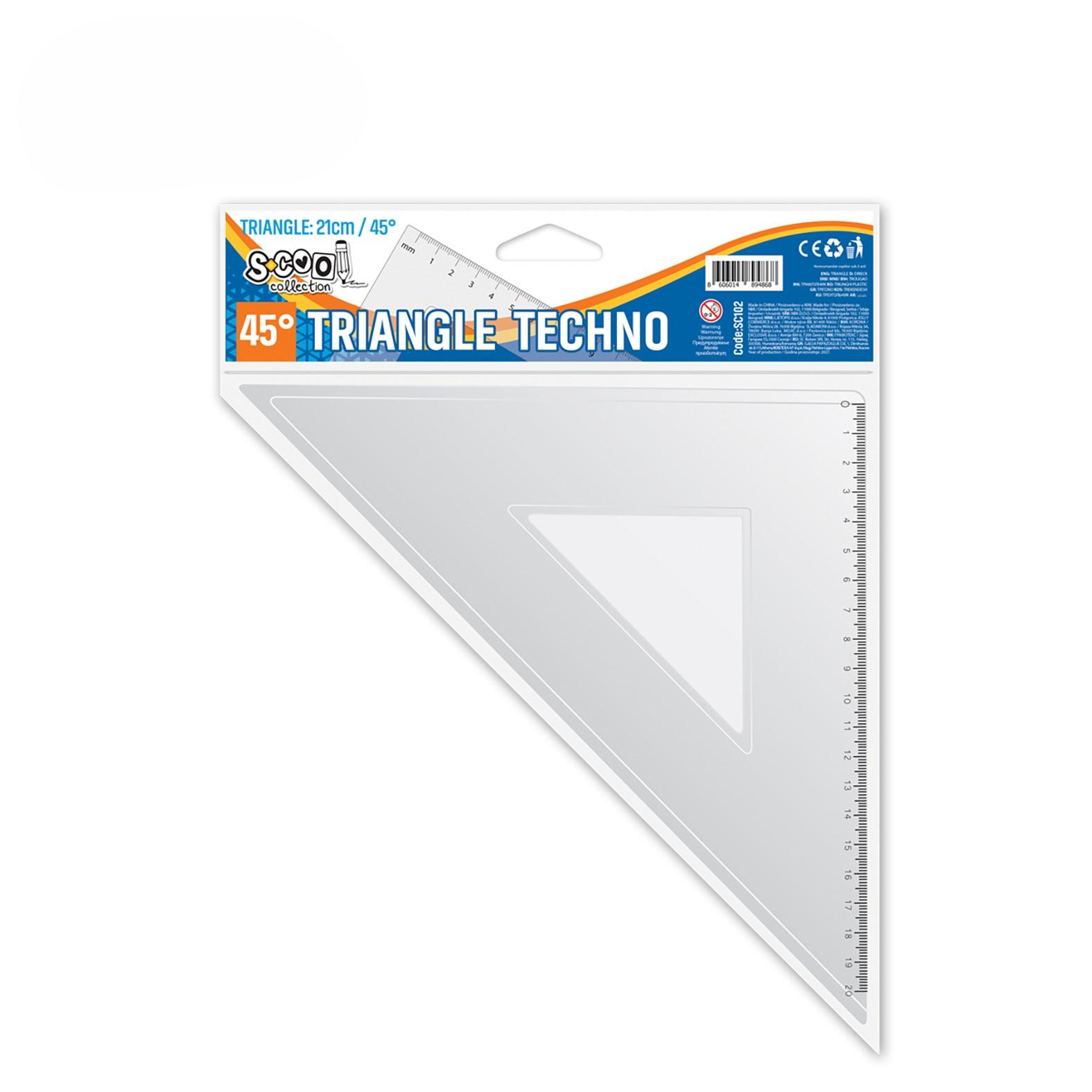 S-cool Trougao Techno 45 sc102, 20cm