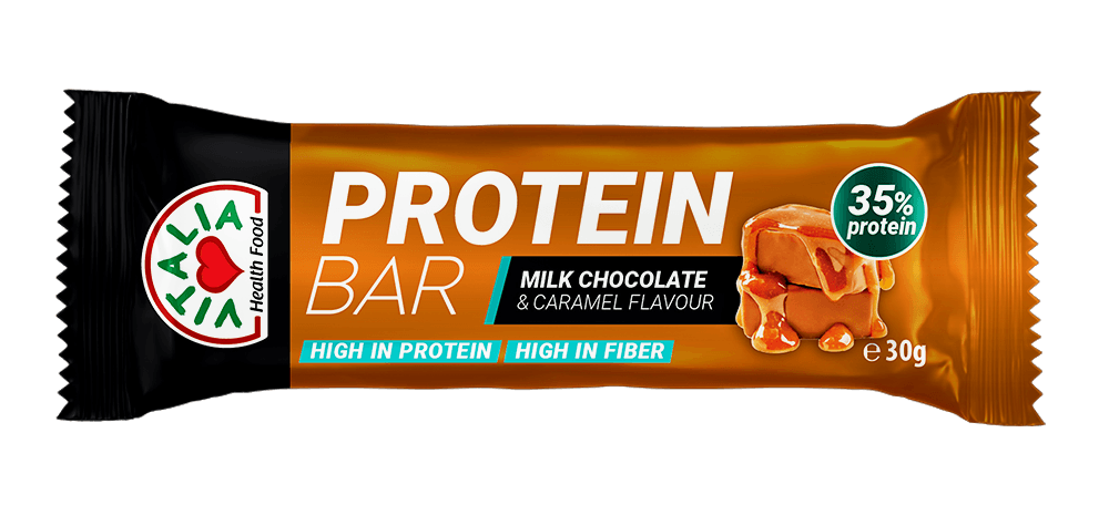 Vitalia Proteinski bar, Karamel i mlečna čokolada, 30g