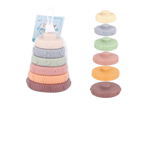 HK Mini Igračka za bebe Kupovi za slaganje u mreži, 6m+