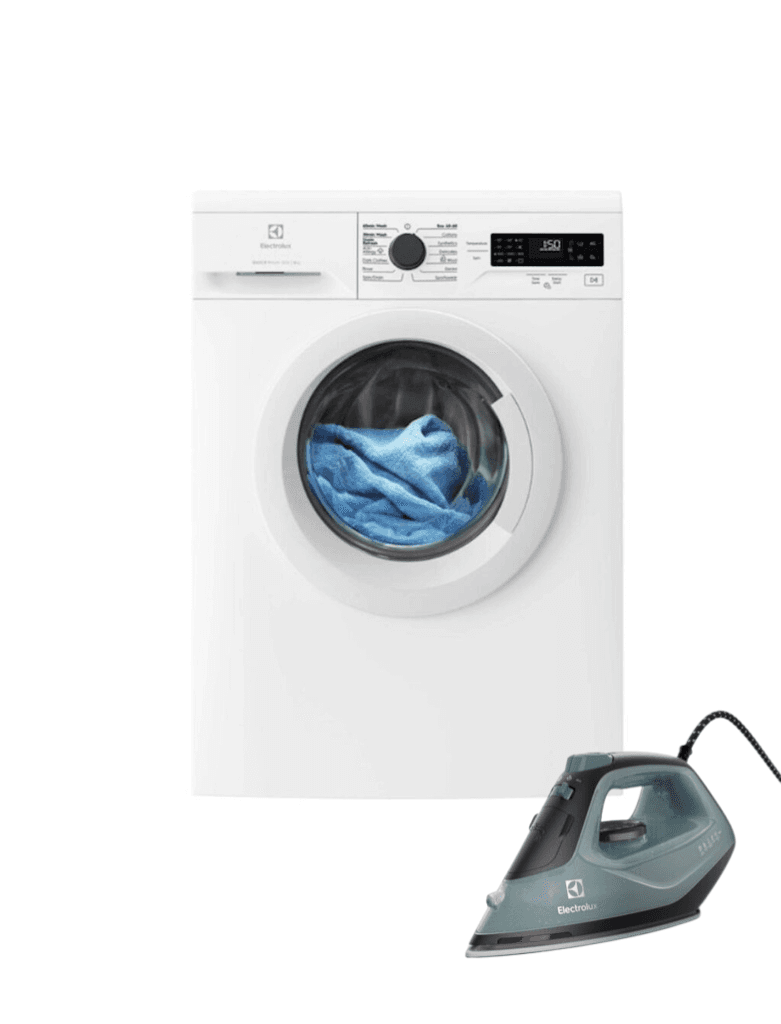 Electrolux Mašina za pranje veša EWZF528WE, 8 kg, 1200 obrtaja + Pegla Care 500, 2400W