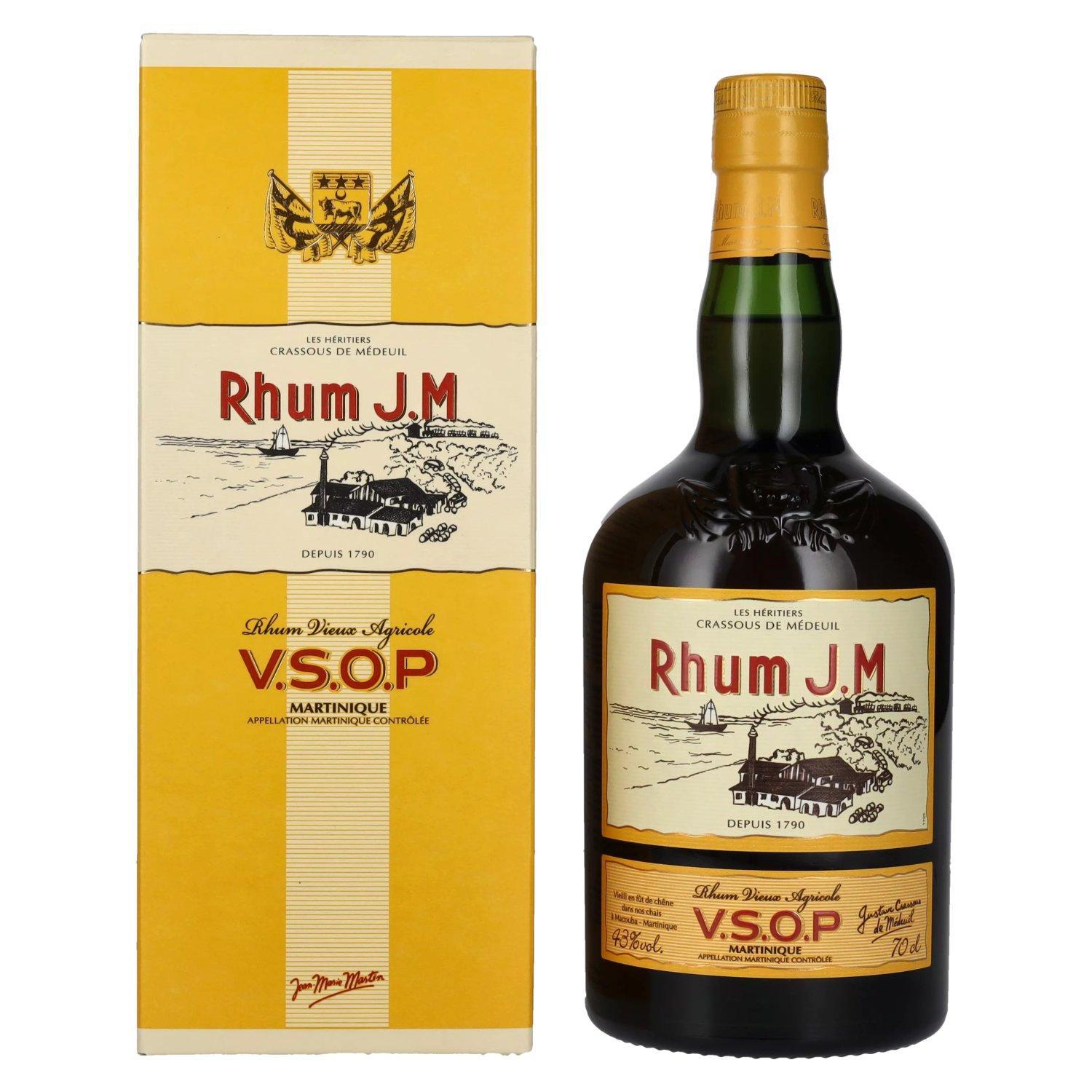 J.M Rum Vieux V.S.O.P alk. 43%, 0.7 l