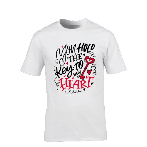 GILDAN PREMIUM Muška majica KLJUČ 1, Bela