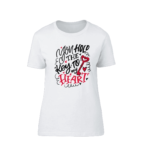 GILDAN PREMIUM Ženska majica KLJUČ 2, Bela