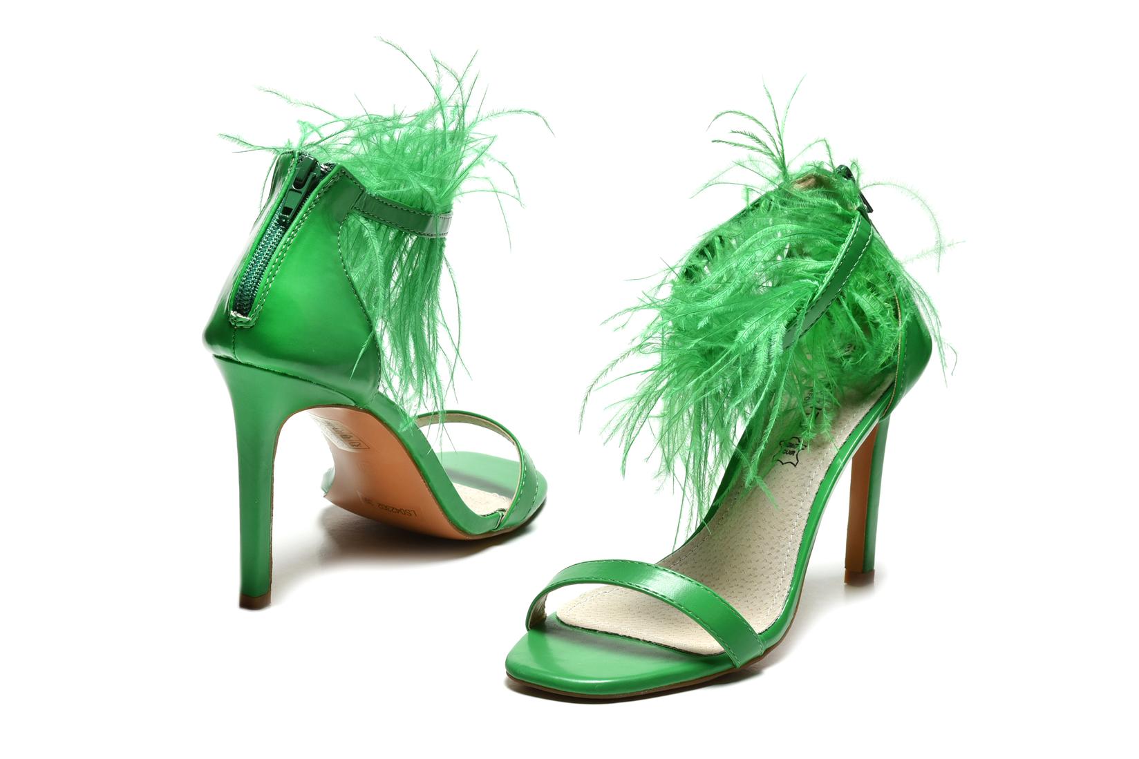 Selected image for SAFRAN Ženske sandale na štiklu LS042302GRN zelene