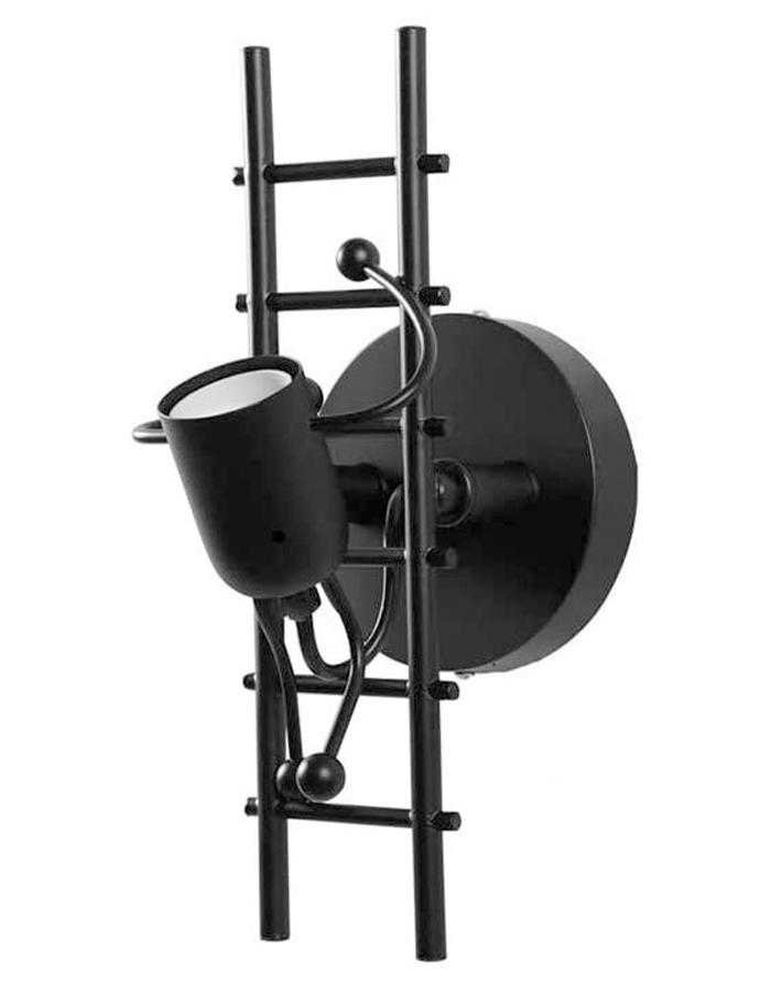 LED zidna lampa, Crna