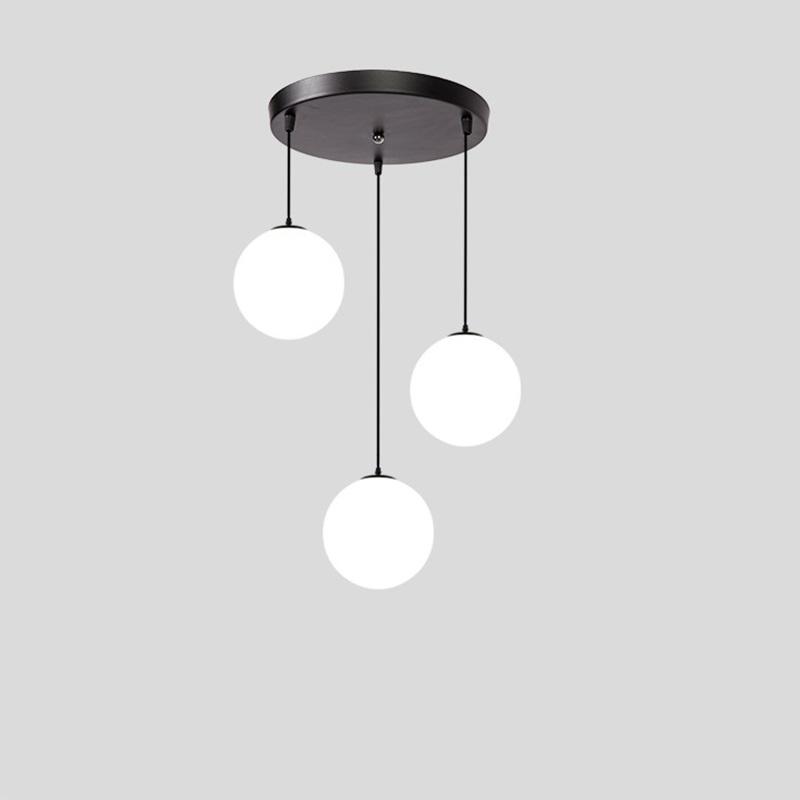 Luster sa 3 kugle, Crno-beli