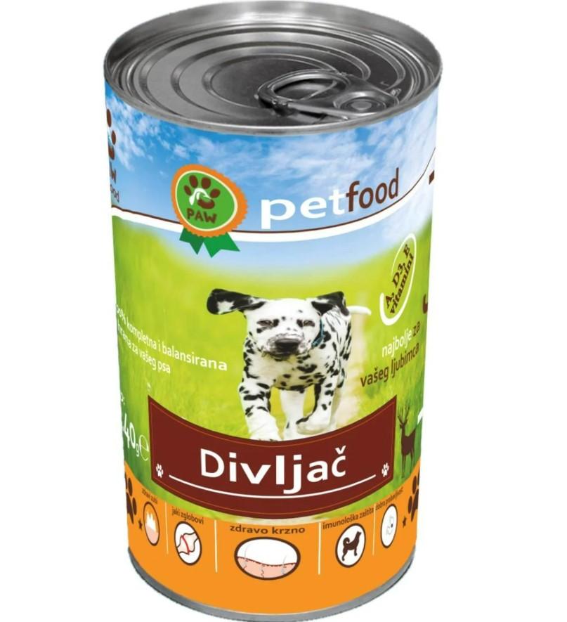 Selected image for PAWFOOD Hrana za pse sa ukusom divljači 1240g