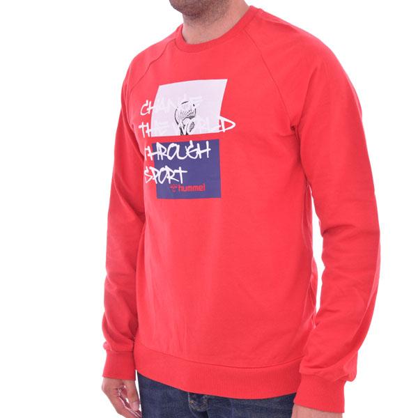 HUMMEL Muški duks Pointtal Sweatshirt T921428-1301 crveni