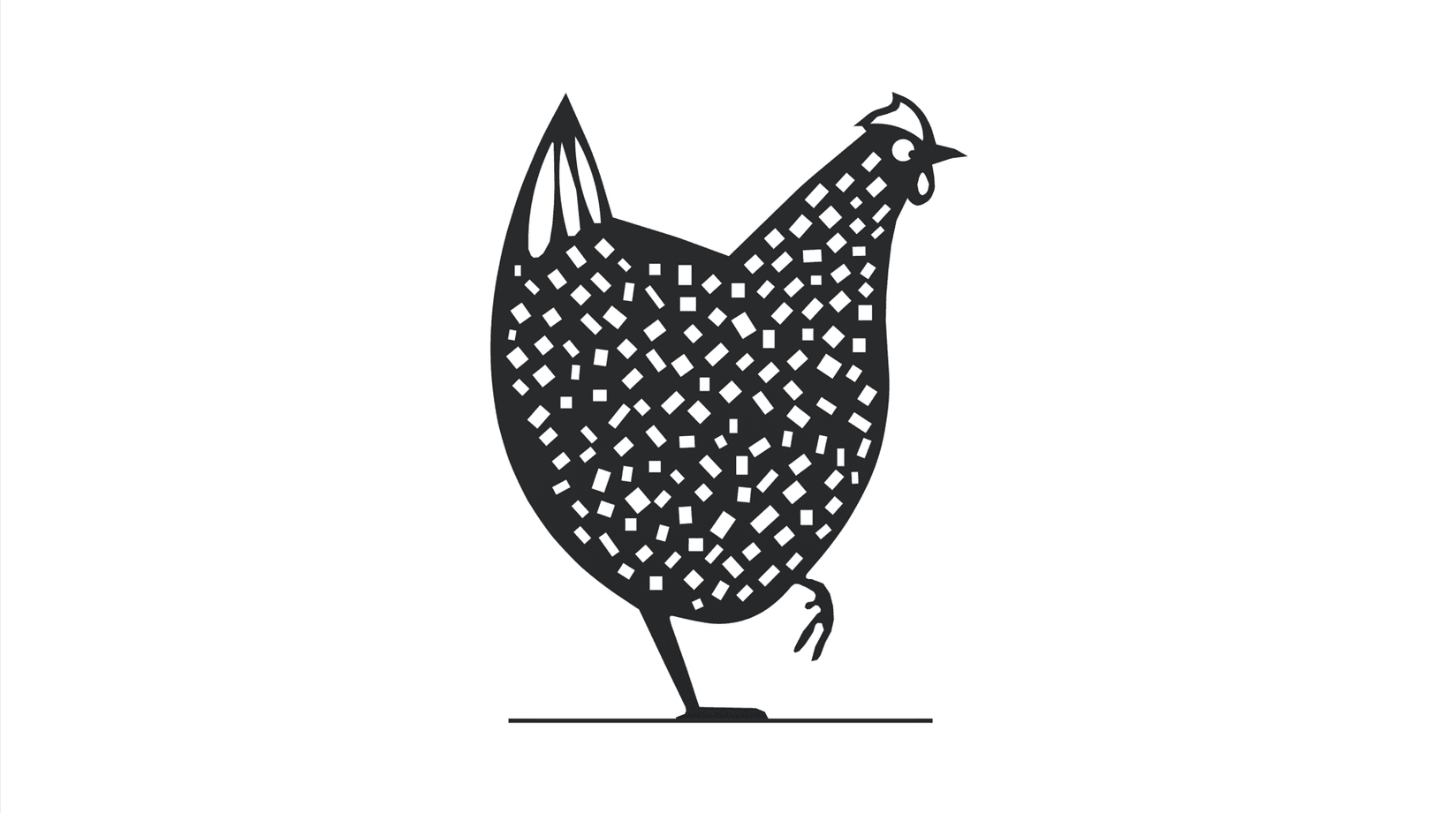 SIGOC Spoljna dekor kokoška V4 crna