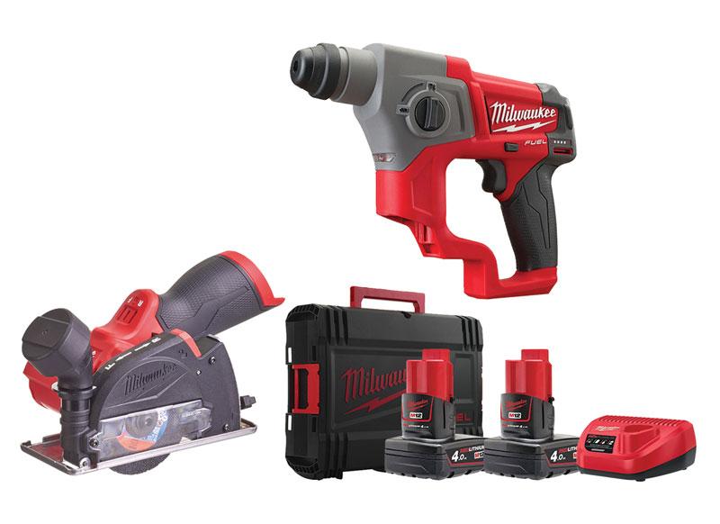 MILWAUKEE M12FPP2B2-402X M12CH + M12FCOT Set Aku alata 2/1