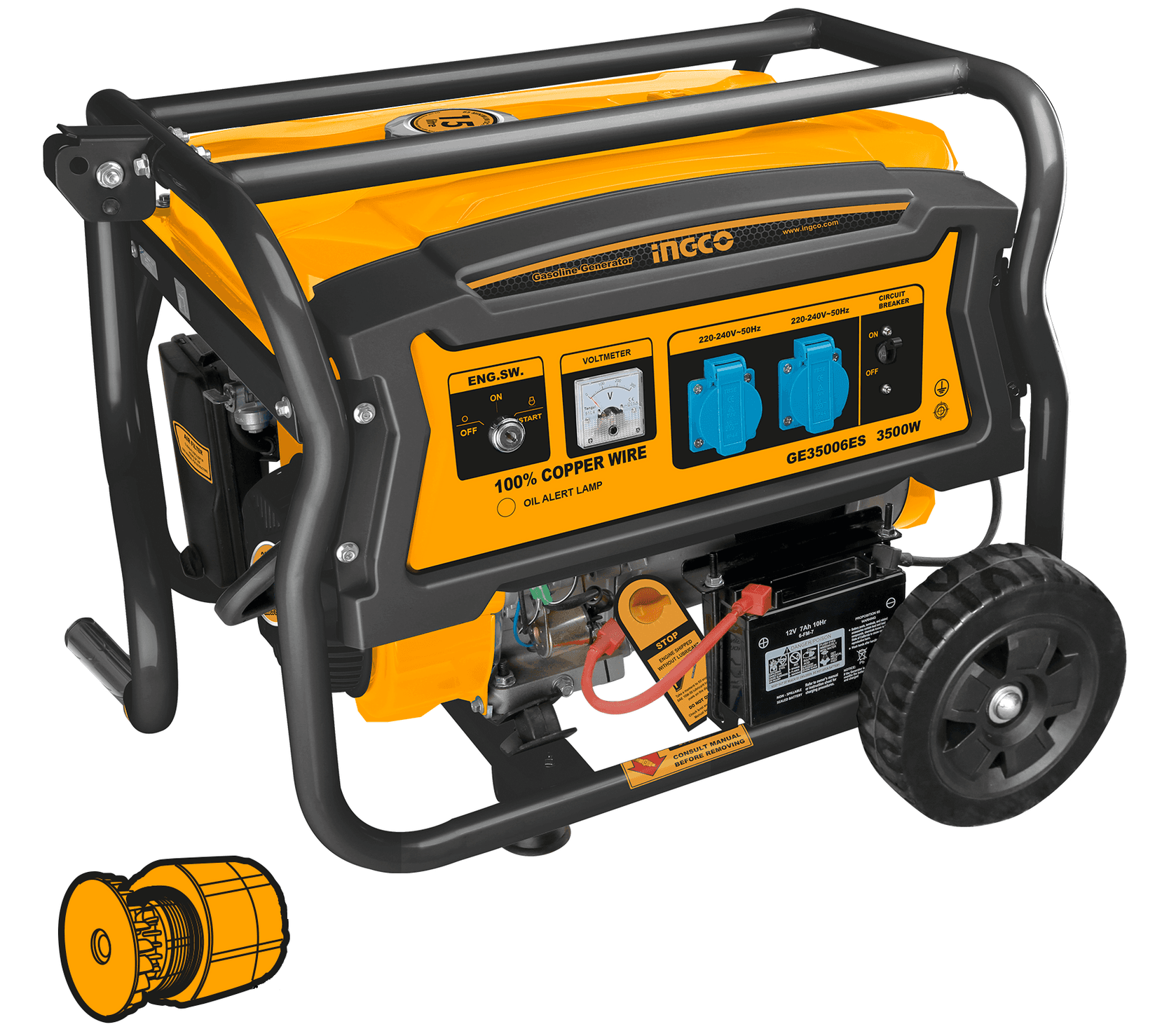 INGCO Benzinski generator GE35006ES