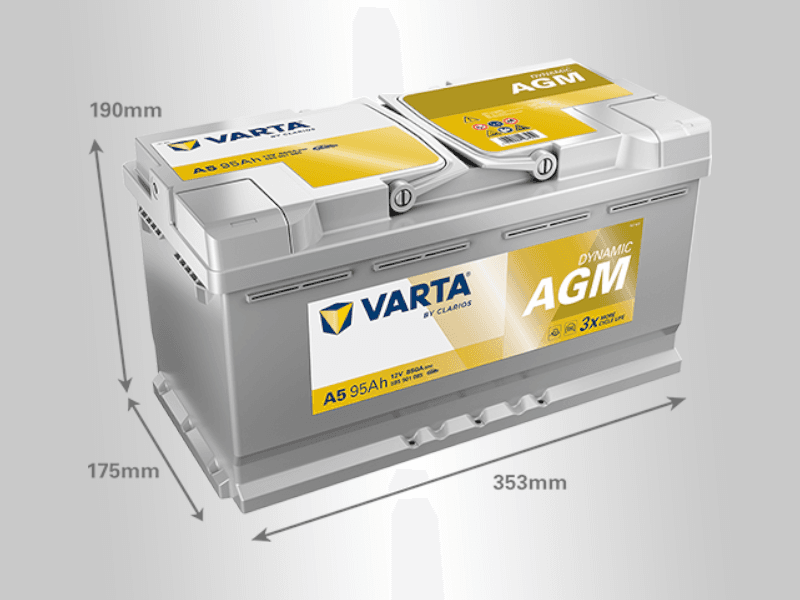 Varta Akumulator AGM Silver Dynamic, 12V, 95Ah