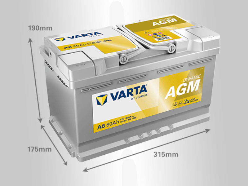 Varta Akumulator AGM Silver Dynamic, 12V, 80Ah