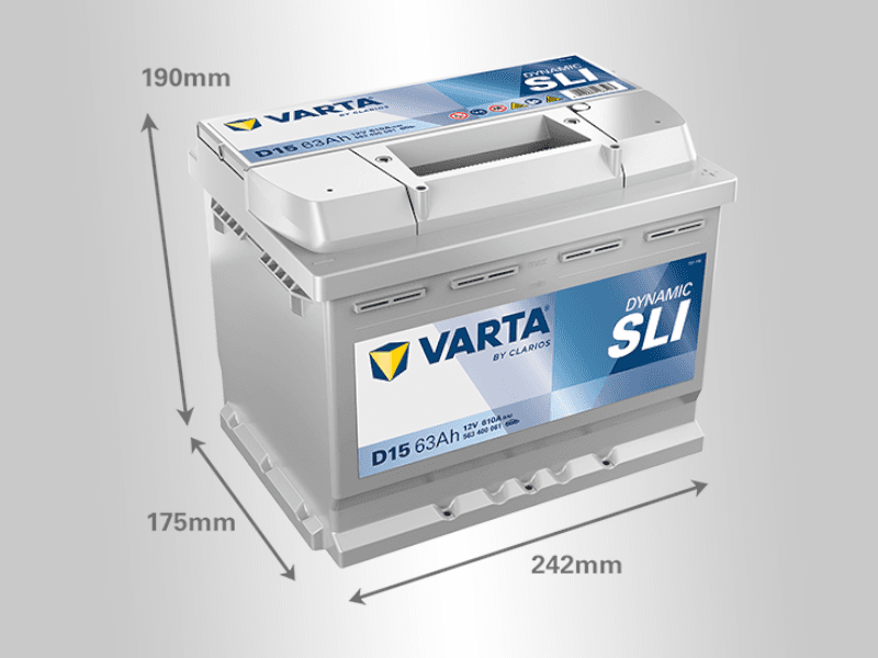 Varta Akumulator Dynamic Sli, 12V, 63Ah