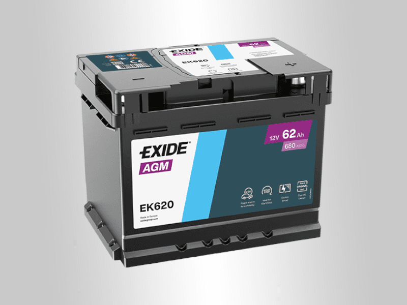 Exide Akumulator AGM, 12V, 62Ah