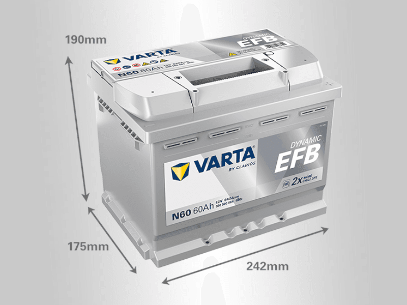 Varta Akumulator EFB Blue Dynamic, 12V, 60Ah
