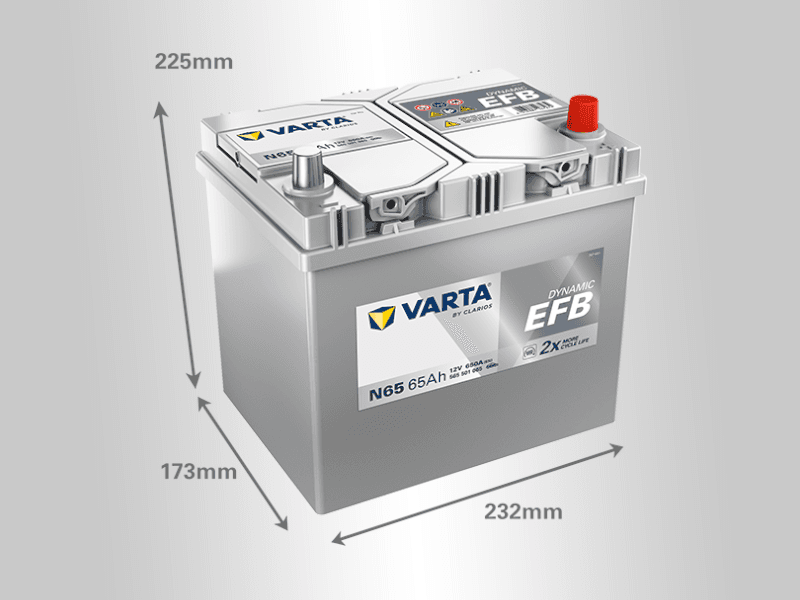 Varta Akumulator ASIA EFB Blue Dynamic, 12V, 65Ah