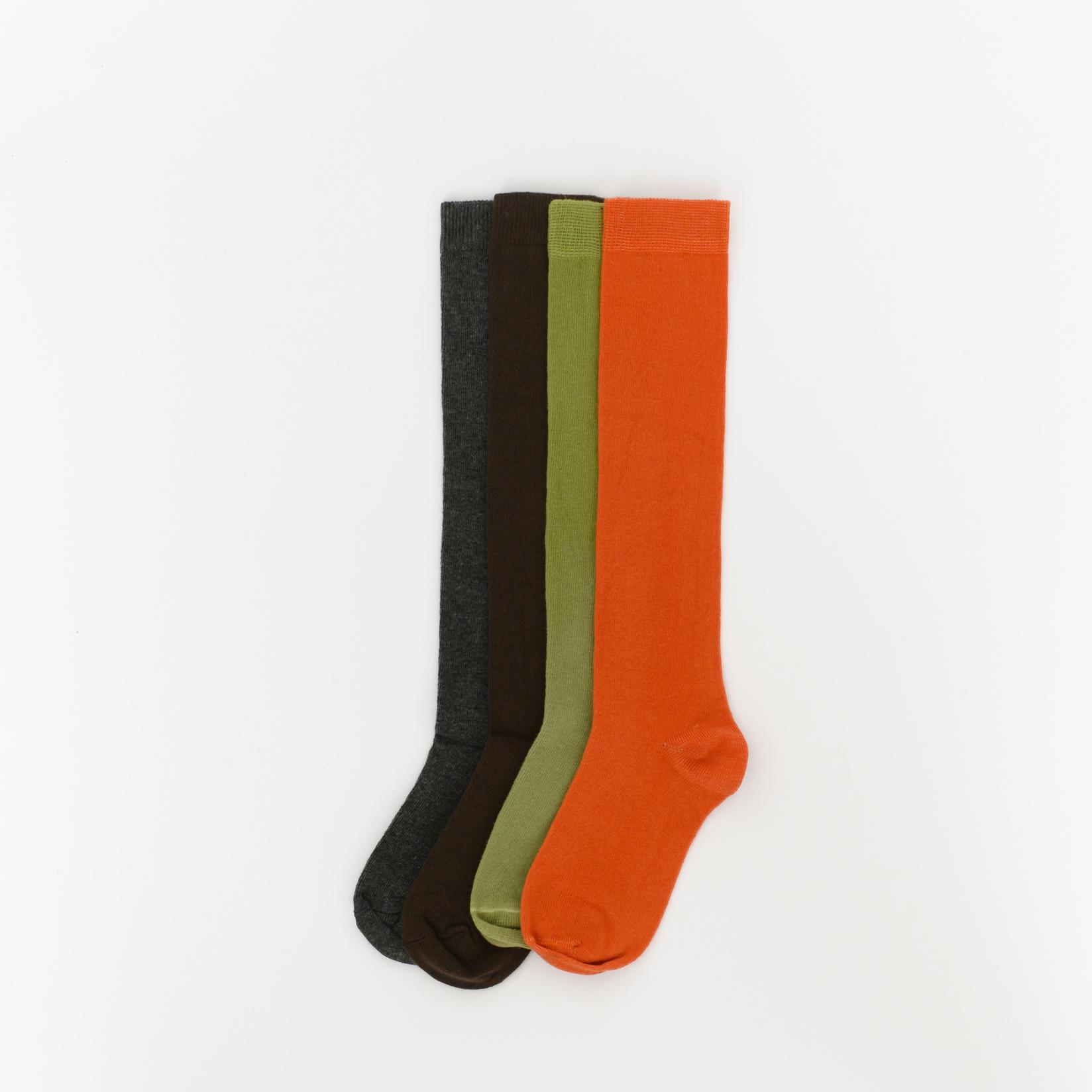 BOX SOCKS Čarape za dečake 4/1 tamnosive, braon, zelene i narandžaste