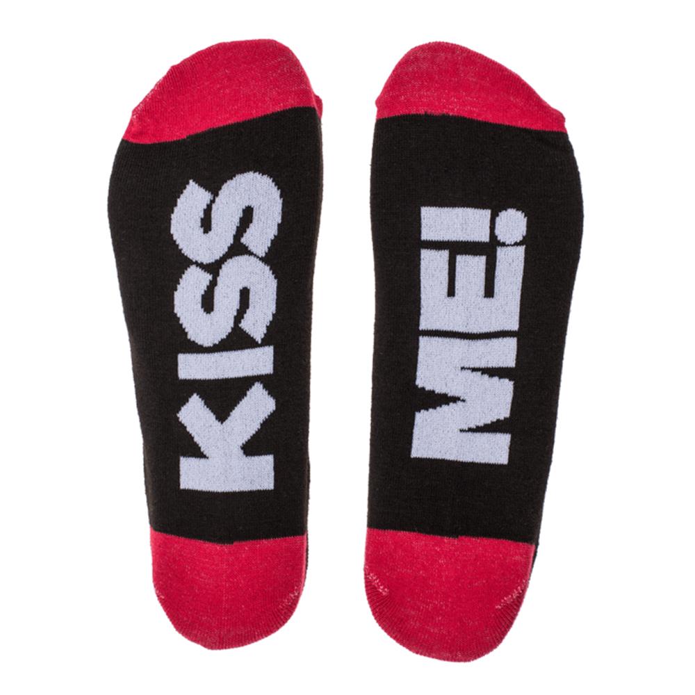 Čarape Kiss Me crno-roze