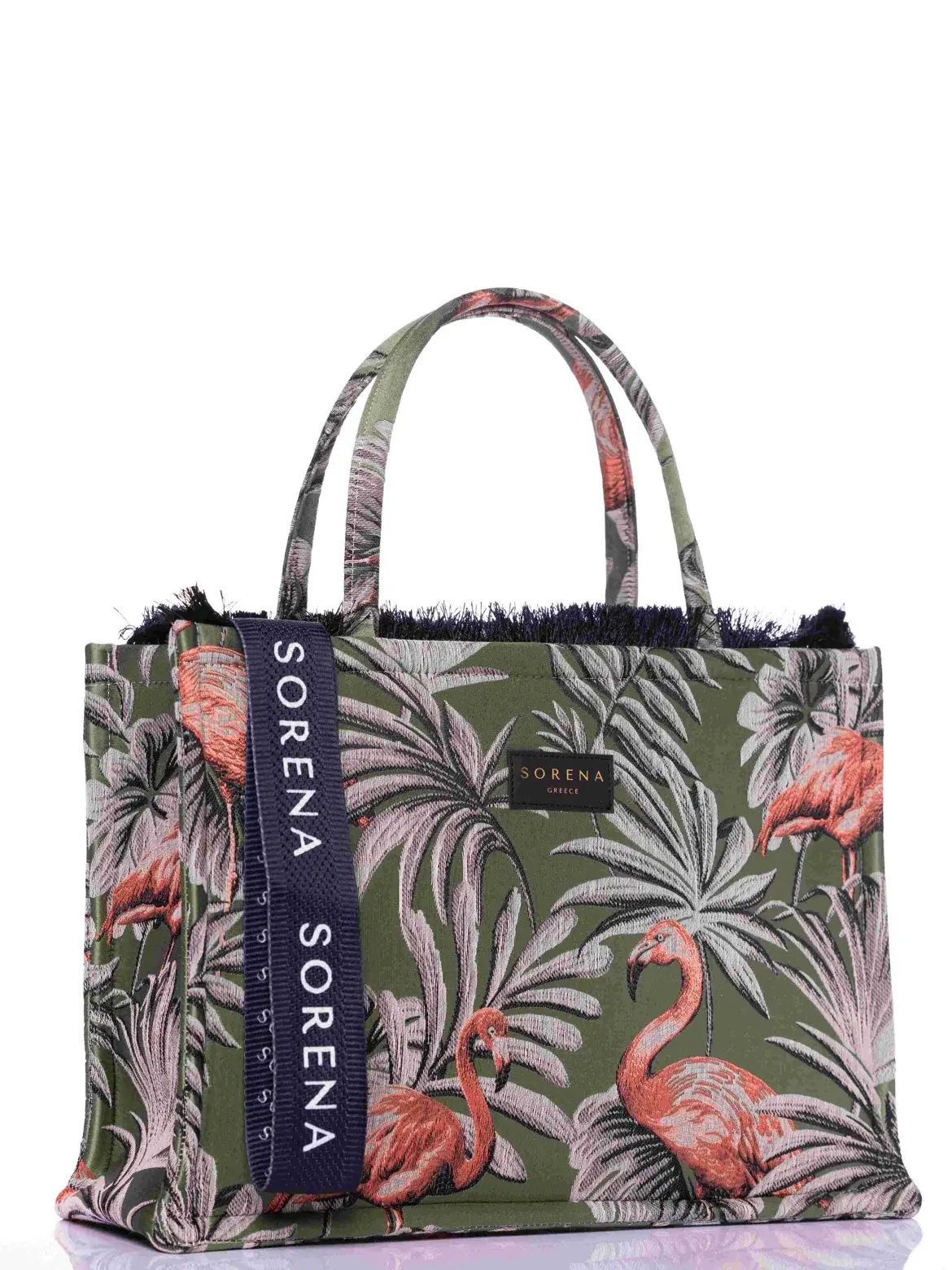 Sorena Handmade Ženska velika tote torba Isla, Maslinasta