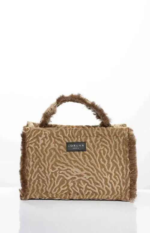 Sorena Handmade Ženska srednja tote torba Bohina Mellenia, Bež