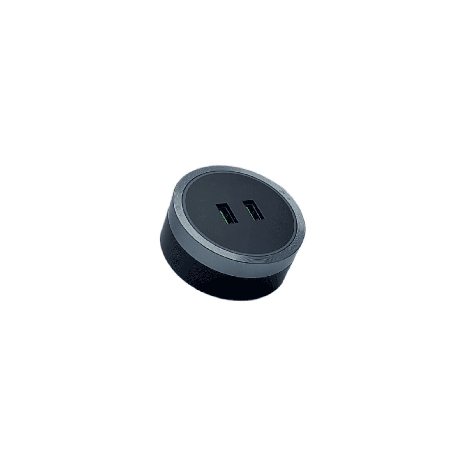 Souris USB A+A Fast Charger, LED ambijentalni prsten, Crno-sivi