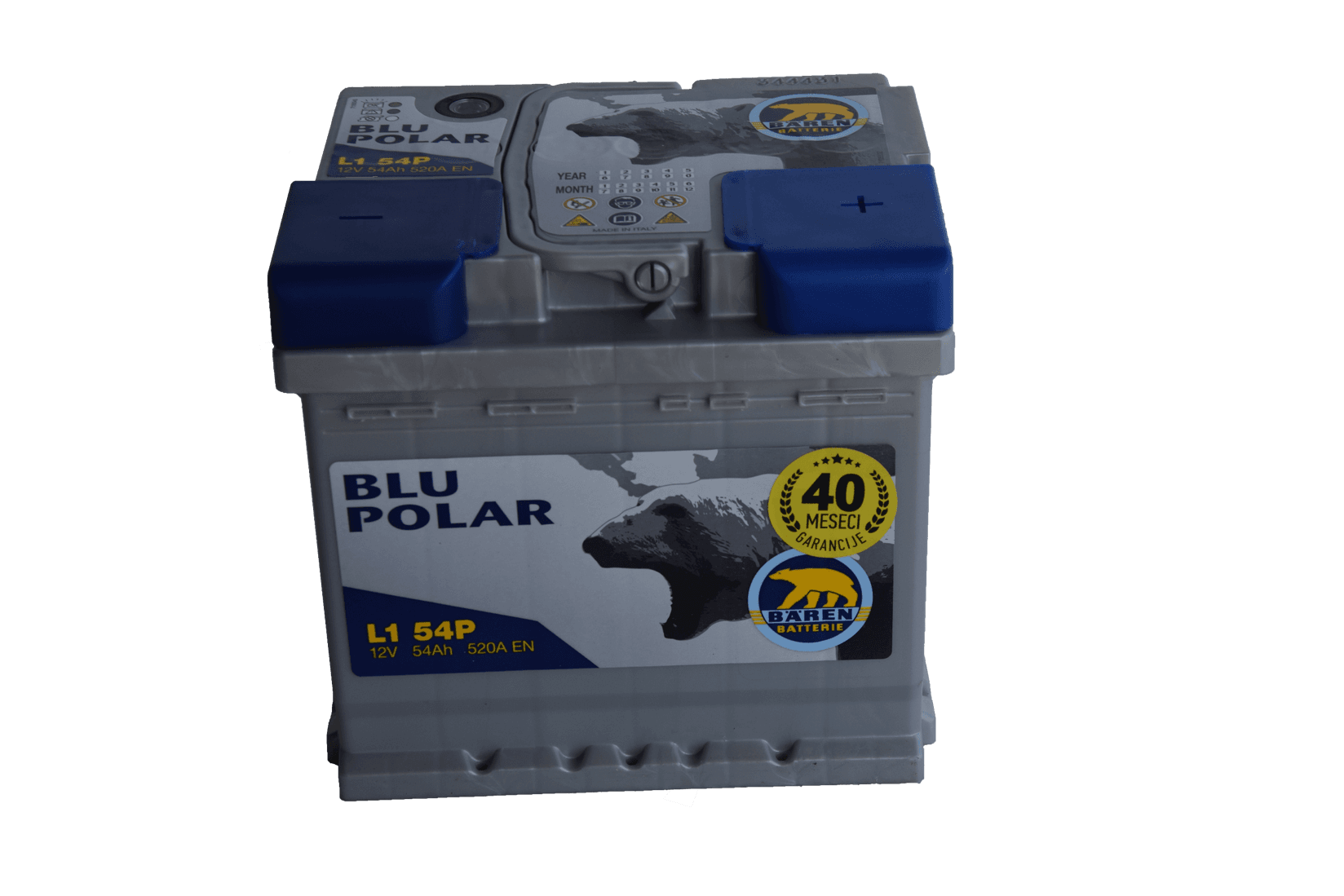 BAREN Akumulator 54Ah 520A/En