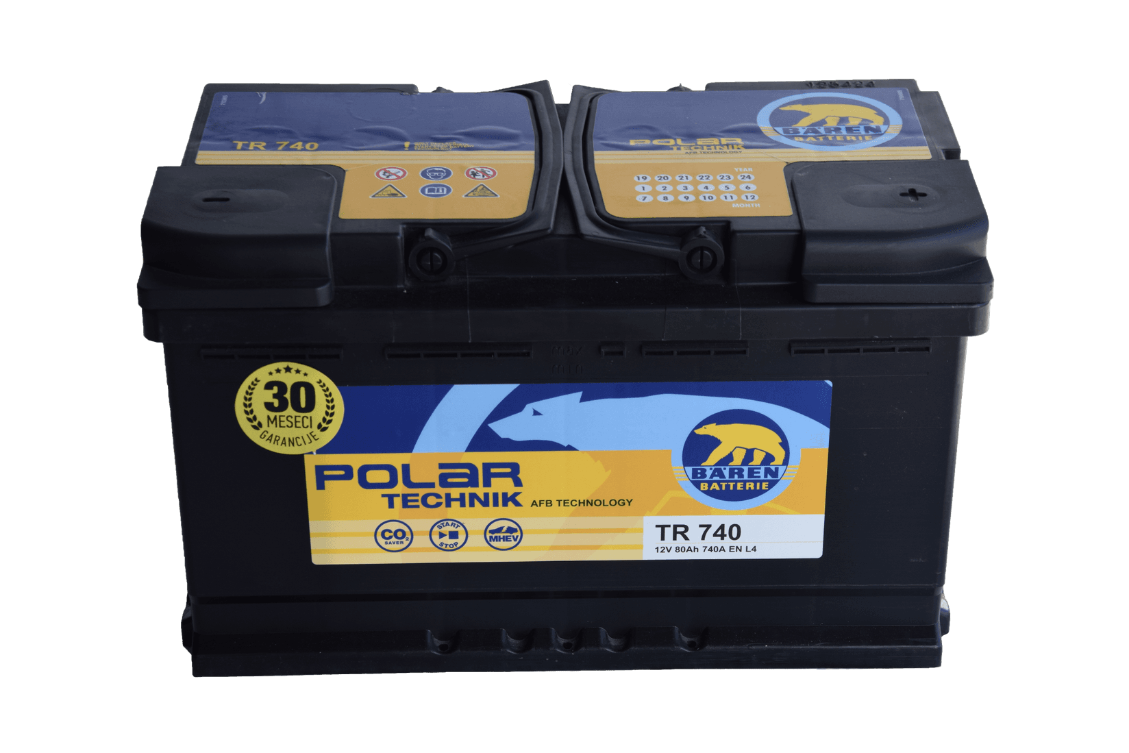 BAREN Akumulator AFB 80Ah 740A/En