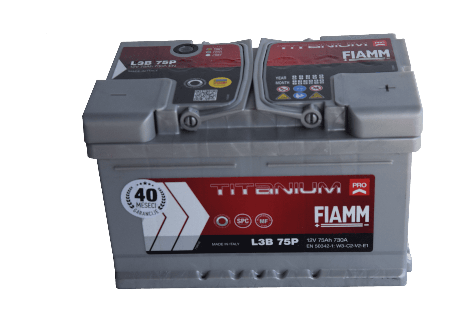 FIAMM TITANIUM PRO Akumulator 75Ah 730A/En